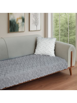 Latuda Home Ponela Koltuk Örtüsü - Sadece Oturum Alanını Kaplar 85X210 cm - Gri