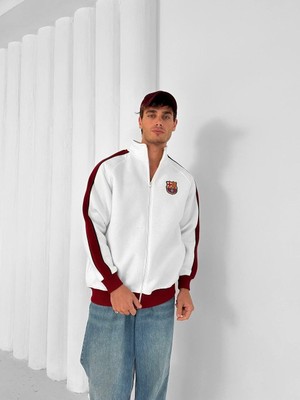 Barca Logo Nakışlı Premıum Oversıze Tracksuıt
