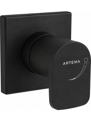 VitrA Artema Ankastre Stop Valf (Sıva Üstü Grubu) Siyah