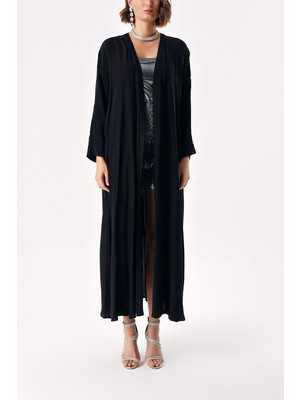 Societa Siyah Uzun kollu kaftan 94466