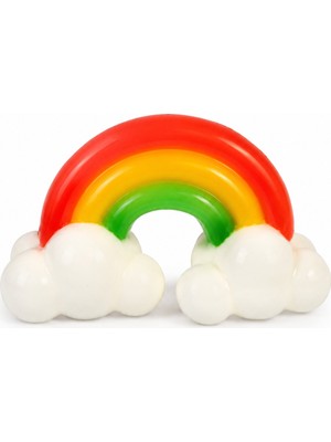 Gökkuşağı ve Bulut Tasarımlı Squishy Sıkma Oyuncağı – Stres Giderici Yumuşak Oyuncak