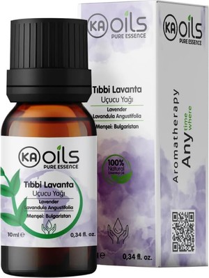 Kaoils Pure Essence Kaoils Tıbbi Lavanta Uçucu Yağı 10 ml | Lavandula Angustifolia Oil | Uyku ve Stres Desteği
