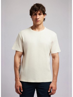 Lee Cooper Bej Erkek Regular Fit T-Shirt 262 Lcm 242013 Conroy Bej
