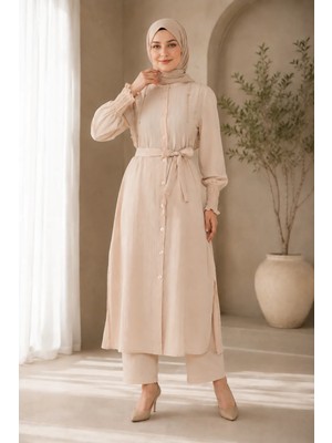 Missvalle Inci Detaylı Takım Bej 19360