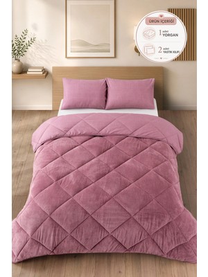 Formeya Premium Çift Taraflı Wellsoft Yorgan Seti Çift Kişilik 195X215 cm – 2 Adet Yastık Kılıflı