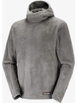 Salomon Thernova Erkek Kapüşonlu Polar Castor Gray LC3049300