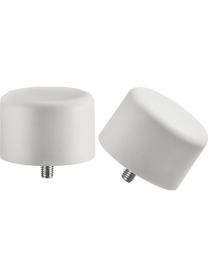 IKEA Heltuss Beyaz Perde Çubuğu Topuzu