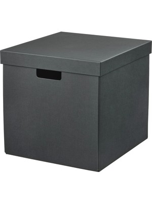 IKEA Fjaderharv Antrasit 32X35X31 cm Kapaklı Kutu