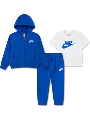 Nike Nıke Lbr Club Hoodıe Tee Jggr S Erkek Çocuk Tişört&eşofman Takım