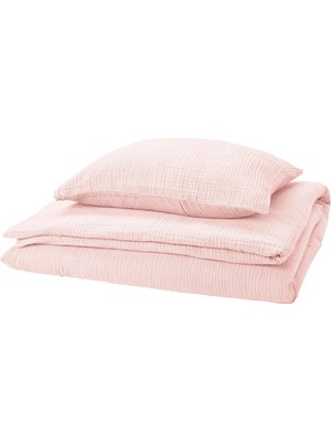 IKEA Schersmın Uçuk Pembe 150X200/50X60 cm Tek Kişilik Nevresim Seti