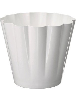 IKEA Kvastspırea Kırık Beyaz 12 cm Çelik Saksı