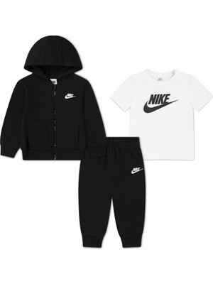 Nike Nıke Lbr Club Hoodıe Tee Jggr S Erkek Çocuk Tişört&eşofman Takım