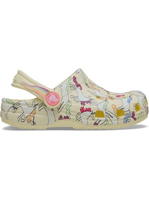 Crocs  Classic Unicorn Graphic Clog Çocuk Bej Günlük Stil Terlik 212515_7CJ