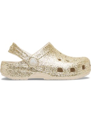 Crocs  Classic Chunky Glitter Clog Çocuk Bej Günlük Stil Terlik 211939_0LH