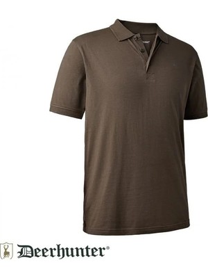 T. Deerhunter Christian Polo Kahverengi Tişört Xl