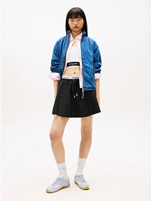 Tommy Hilfiger Kadın Tjw Kemer Detaylı Poplin Etek