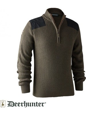 Deerhunter Rogaland Yarım Fermuarlı Kahve Kazak 2xl