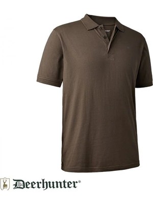 T. Deerhunter Christian Polo Kahverengi Tişört L