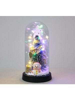 Xtrike Me Yılbaşı Temalı Işıklı Dekoratif Cam Fanus ALK5079