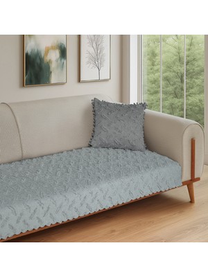 Latuda Home Ponela Koltuk Örtüsü - Sadece Oturum Alanını Kaplar 85X210 cm - Açık Gri