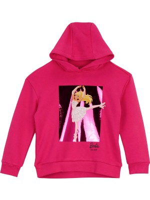 Barbie Fuşya Kız Çocuk Baskılı Relaxed Sweatshirt BRB6WG-SWT6623