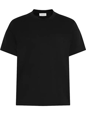 Calvin Klein Jeans Siyah Erkek T-Shirt LV04RG220GUB1 Ss 30S Jersey Easy M