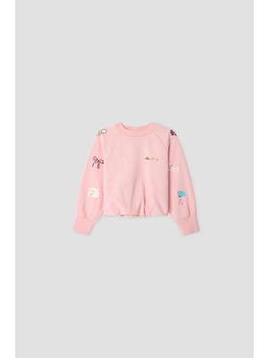 Swatsky Kız Çocuk Pembe Sweatshirt