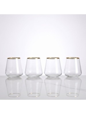 Qua Home Meringue 4lü Kristal Su Bardağı 380 cc