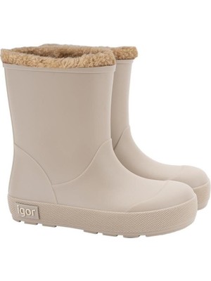 Igor İgor Yogi Borreguito Beige Kürklü Çocuk Yağmur Bot Çizme Bej W10306-004