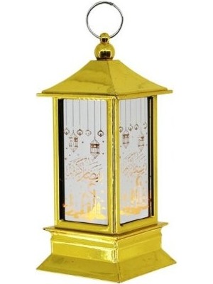 Ttt Ramazan Temalı Gold Kare Kubbe LED Lamba