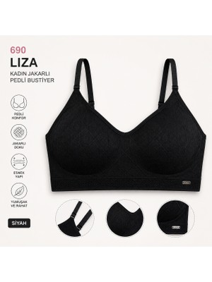 Liza Kadın Jakarlı Pedli Bustiyer