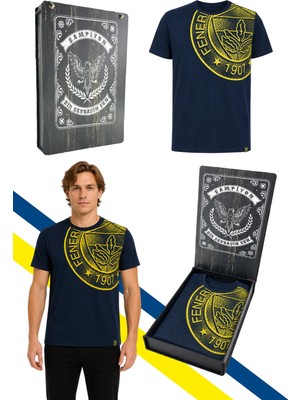 Fenerbahçe Erkek Trıbun Halftone Logolu Tshırt Lazer Kutu Hediyeli