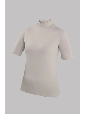 Hürrem Bone Taş Body Balıkçı Yaka Viskon Yarım Kollu 1028_46