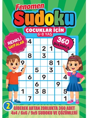 Maxi Fenomen Çocuklar Için Sudoku 2 (6-8 Yaş)