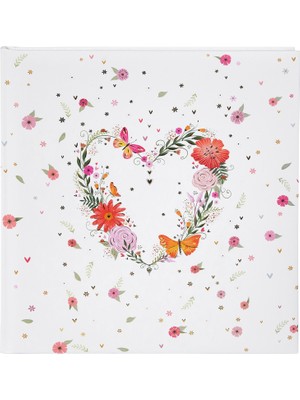 Goldbuch Floral Embrace Altın Varaklı Çiçek Desenli Fotoğraf Albümü 30X31 cm 60 Beyaz Sayfa Yapıştırmalı