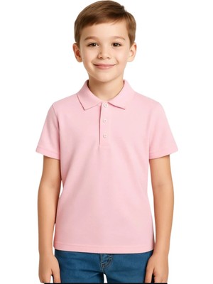 Lily Co Kısa Kollu Polo Yaka Unisex Tişört