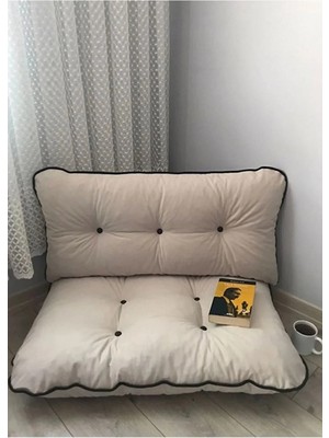 Beyzima Petek Önü Yer Minderi Bahçe ve Palet Minderi Ikili Takım