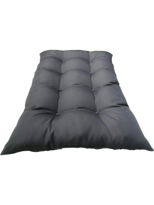 Beyzima Yer Minderi 120 cm x 80 cm Antrasit Minder Düğmeli