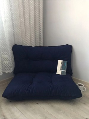 Beyzima Petek Önü Palet Yer Minderi Ikili Takım Lacivert