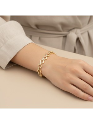 Xuping Jewelry Stil Incisi/xupıng Jewelry Hexa Zirkon Taşlı Bileklik