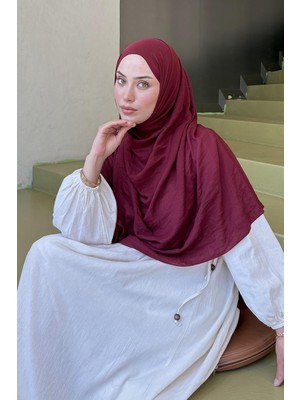 Lamelif Organic Premium Şal Bordo