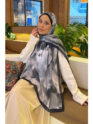 Lamelif Batik Desen Soft Şal Siyah