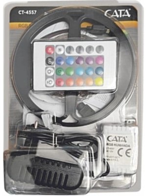 Semel 1 Adet Cata Ct 4557 Rgb Şerit LED Set 5 mt Rgb LED 3 Renk+Trafo+ Kumanda