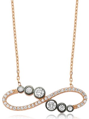 Inure Jewelry Gümüş Su Yolu Sonsuzluk Bayan Kolye