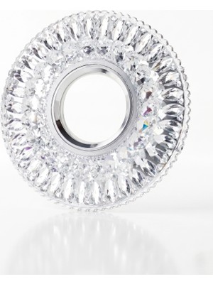 Mercora Tech 1 Adet Cata Ct 6583 Hanımeli LED Çerçeveli Günışığı Kristal Cam Spot Kasa