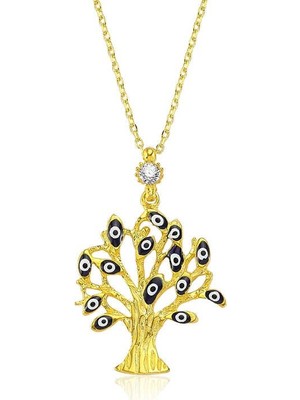 Inure Jewelry Gümüş Dilek Ağacı Bayan Kolye