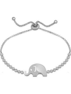 Inure Jewelry Gümüş Fil Asansör Bileklik