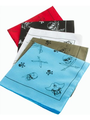 Sepetopia Kuru Kafa Desenli Keten Bandana 50*50