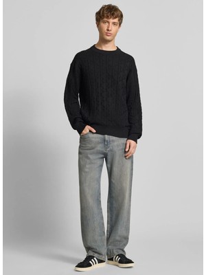 Calvin Klein Jeans Siyah Erkek Desenli Kazak LV04RE301GUB1 Ls Easy Aop Cotton C