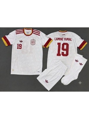 Lamine Yamal Ispanya Dünya Kupası Forması Çocuk Üçlü Set